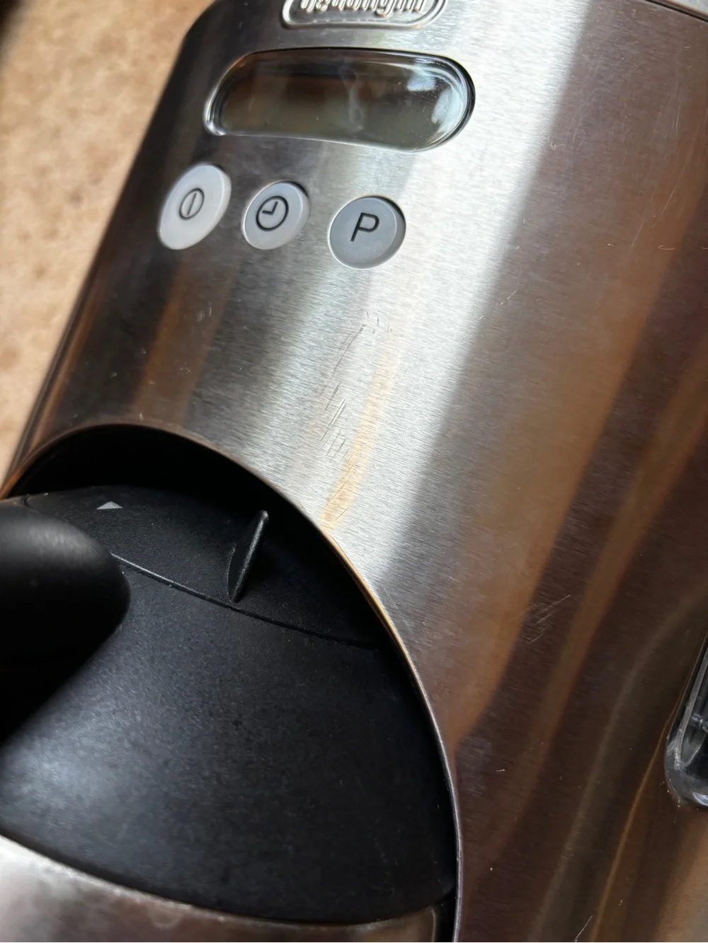 De'Longhi Stainless Steel Coffee Maker - Silver with Black Accents